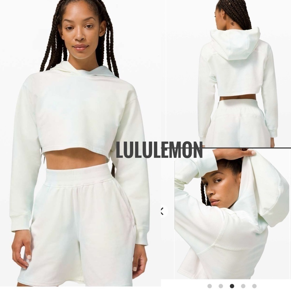 BNWOT lululemon athletica women’s LA All Yours Cropped Hoodie size 8